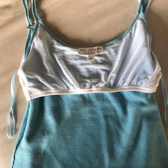 Santana ST JOHN Tank TOP Sz 8-10 baby blue - Picture 2 of 4